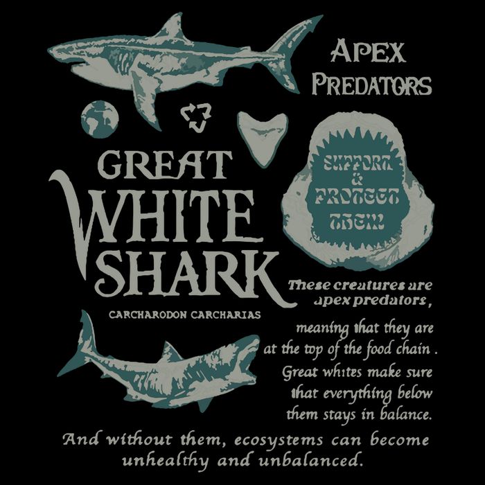 90S Great White Shark Cooling Performance Crew T-Shirt