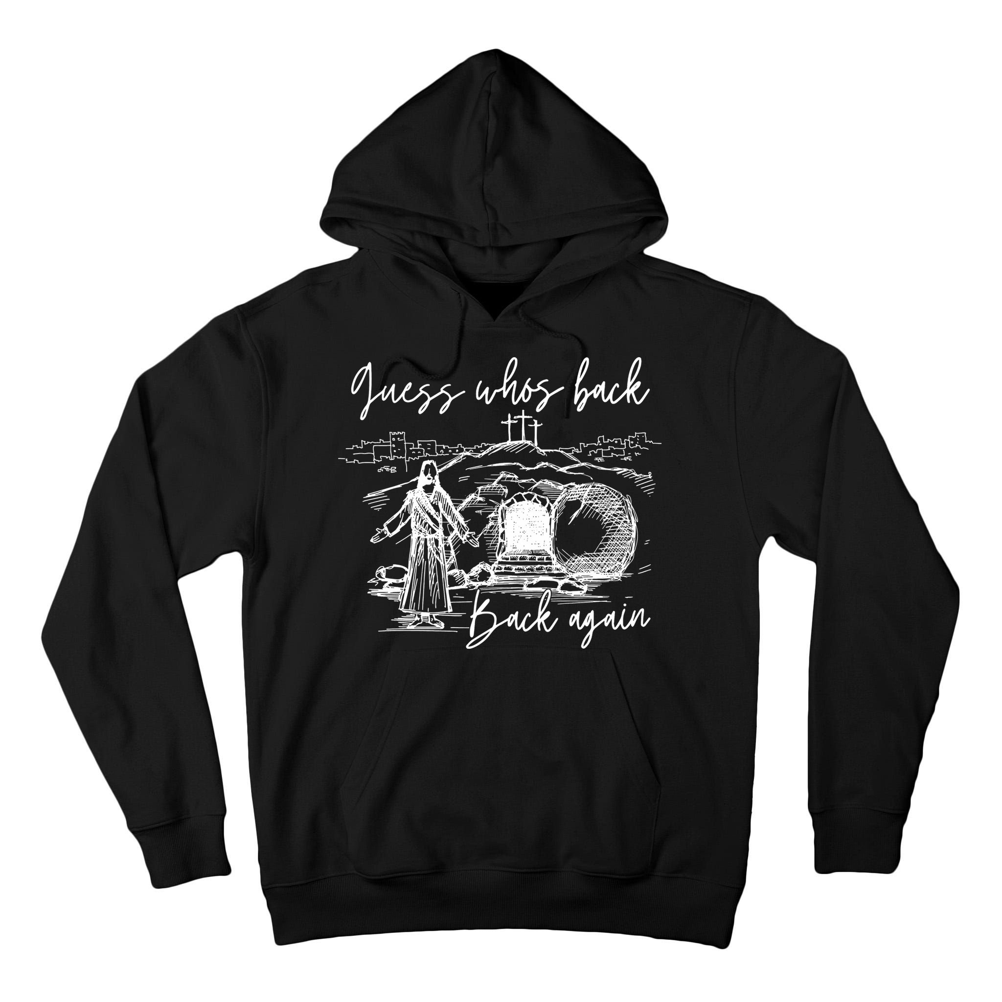 90s Guess WhoS Back Again Vintage Funny Jesus Tall Hoodie