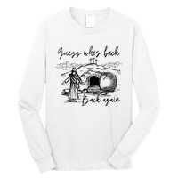 90s Guess WhoS Back Again Vintage Funny Jesus Long Sleeve Shirt