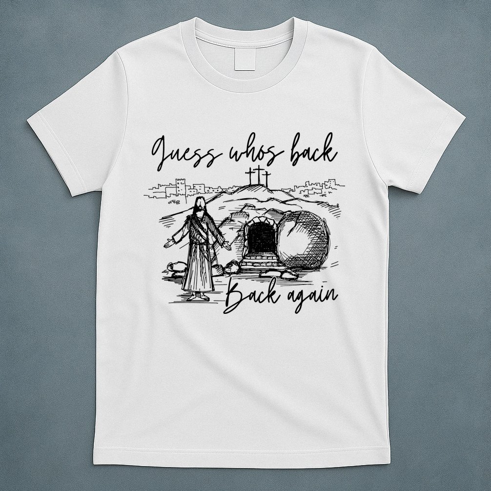90s Guess WhoS Back Again Vintage Funny Jesus T-Shirt