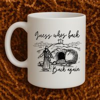 90s Guess WhoS Back Again Vintage Funny Jesus Mug