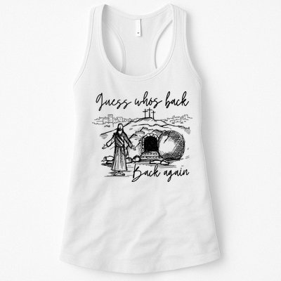 90s Guess WhoS Back Again Vintage Funny Jesus Womens Tank Top
