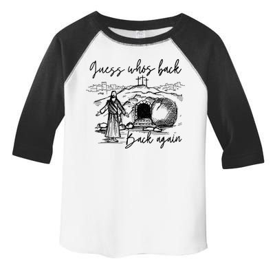 90s Guess WhoS Back Again Vintage Funny Jesus Toddler Fine Jersey T-Shirt