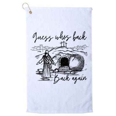 90s Guess WhoS Back Again Vintage Funny Jesus Golf Towel