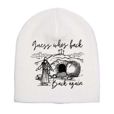 90s Guess WhoS Back Again Vintage Funny Jesus Short Acrylic Beanie