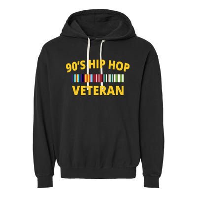90s Hip Hop Veteran Garment-Dyed Fleece Hoodie