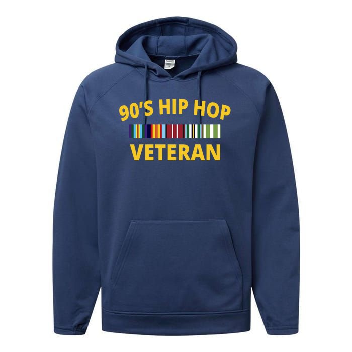 90s Hip Hop Veteran Performance Fleece Hoodie