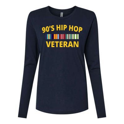 90s Hip Hop Veteran Womens Cotton Relaxed Long Sleeve T-Shirt