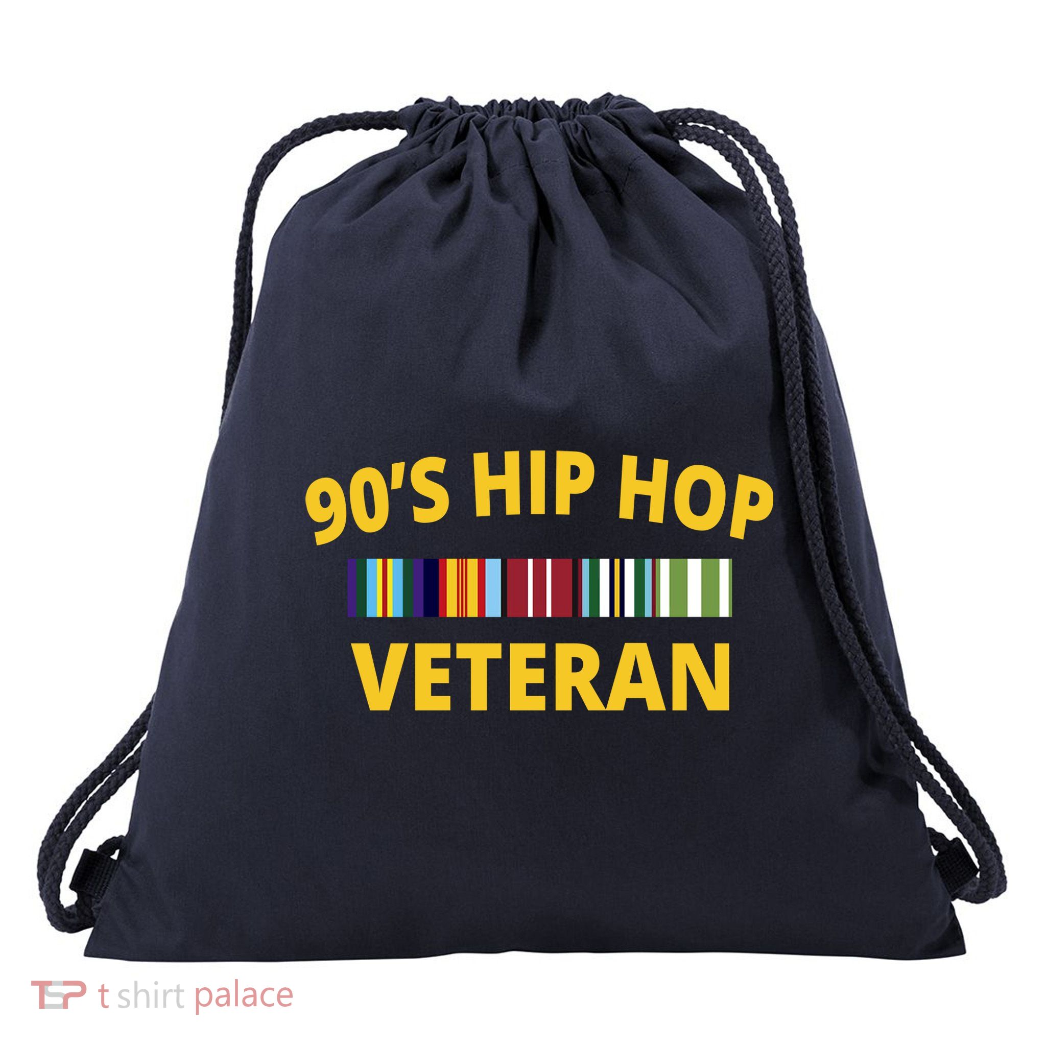 90s Hip Hop Veteran Drawstring Bag