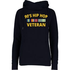 90s Hip Hop Veteran Womens Funnel Neck Pullover Hood