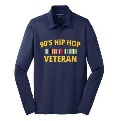 90s Hip Hop Veteran Silk Touch Performance Long Sleeve Polo