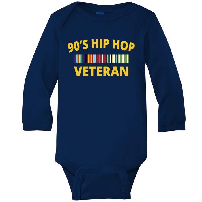 90s Hip Hop Veteran Baby Long Sleeve Bodysuit