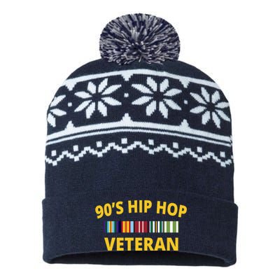 90s Hip Hop Veteran USA-Made Snowflake Beanie