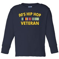 90s Hip Hop Veteran Toddler Long Sleeve Shirt