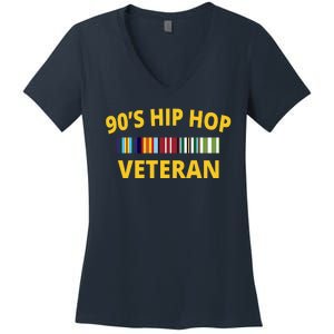 90s Hip Hop Veteran Women's V-Neck T-Shirt