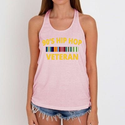 90s Hip Hop Veteran Women's Knotted Racerback Tank