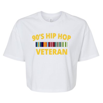 90s Hip Hop Veteran Bella+Canvas Jersey Crop Tee