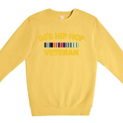 90&39;s Hip Hop Veteran Premium Crewneck Sweatshirt