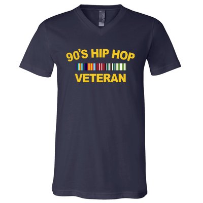 90&39;s Hip Hop Veteran V-Neck T-Shirt