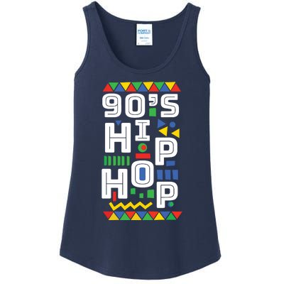 90s Hip Hop Vibes Retro Pattern Ladies Essential Tank