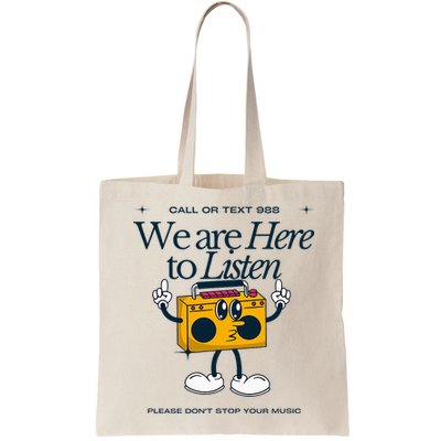 988 Here To Listen Mental Health Bag