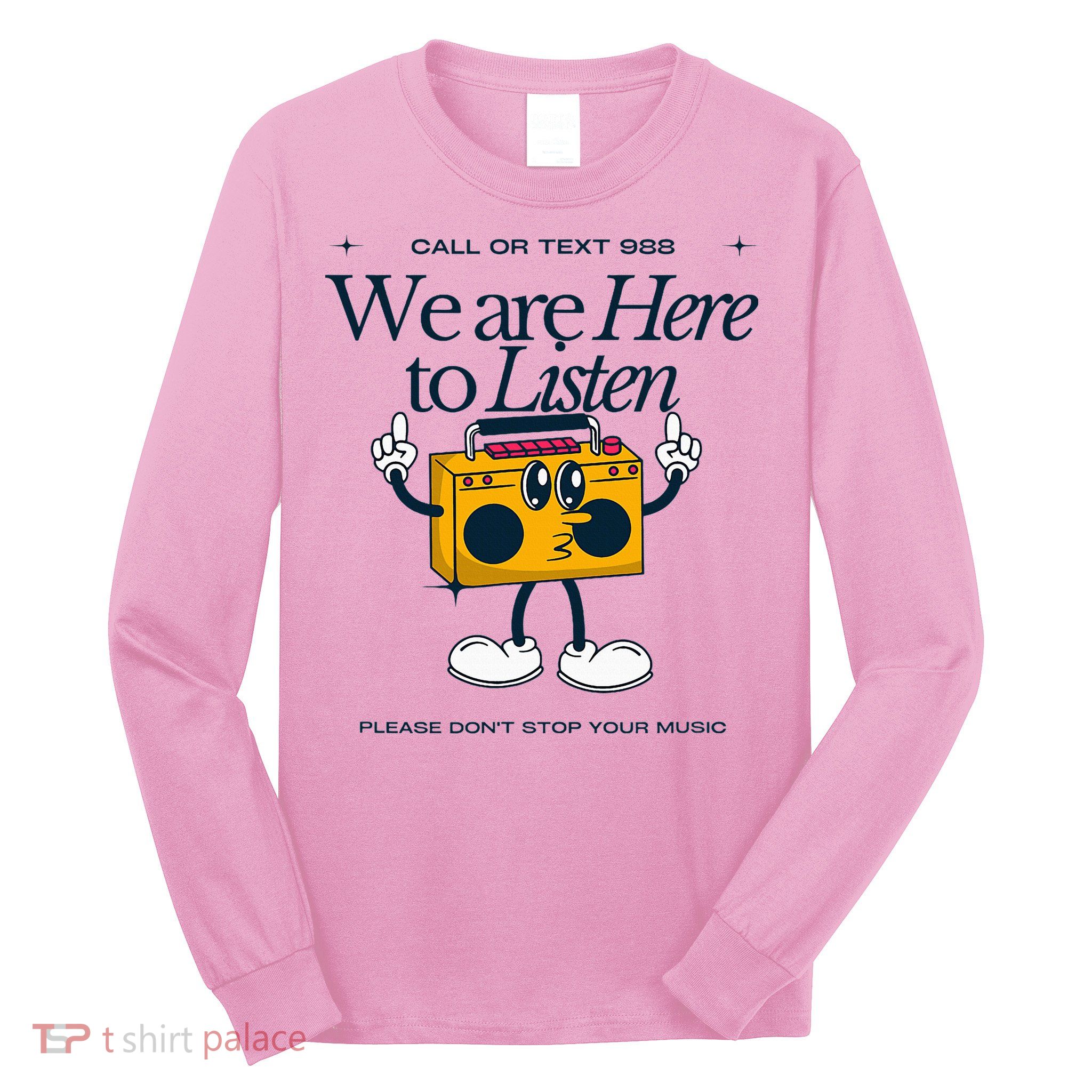 988 Here To Listen Mental Health Long Sleeve Shirt