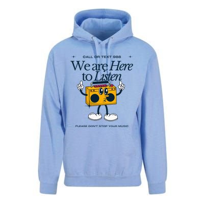 988 Here To Listen Mental Health Unisex Surf Hoodie