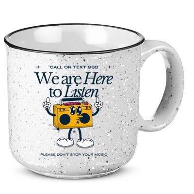 988 Here To Listen Mental Health 15oz Campfire Ceramic Mug