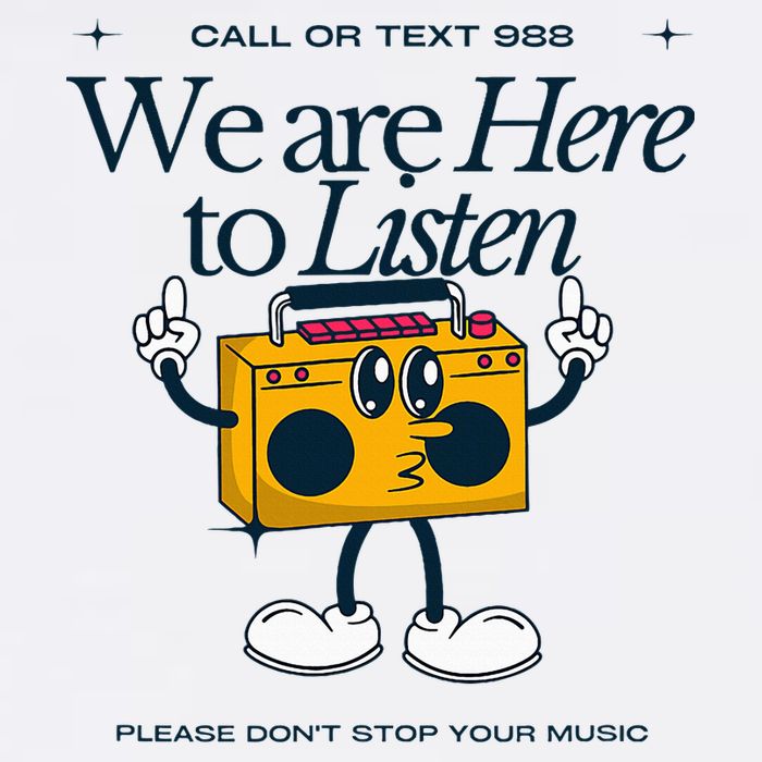 988 Here To Listen Mental Health Womens Tank Top