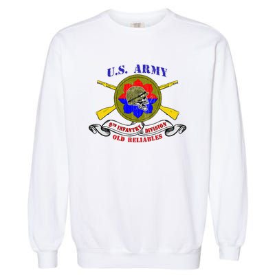 9th Infantry Division 9th Id Veteran Old Reliables Vintage Garment-Dyed Sweatshirt