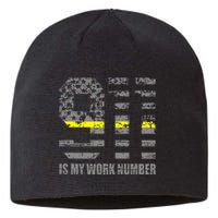 911 Is My Work Number Funny Dispatcher Gift Sustainable Beanie