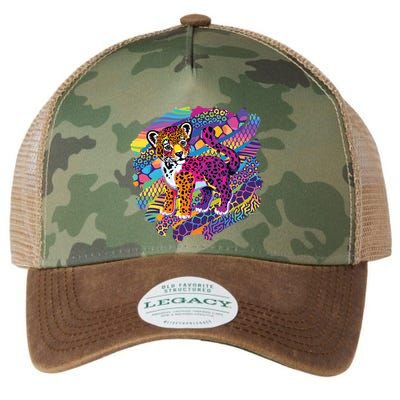 90s Inspired Tiger Legacy Tie Dye Trucker Hat