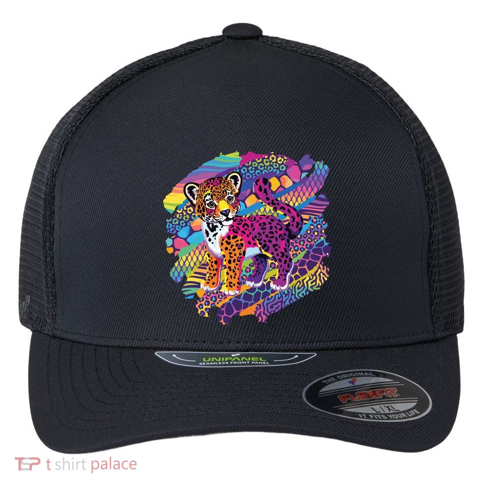 90s Inspired Tiger Flexfit Unipanel Trucker Cap