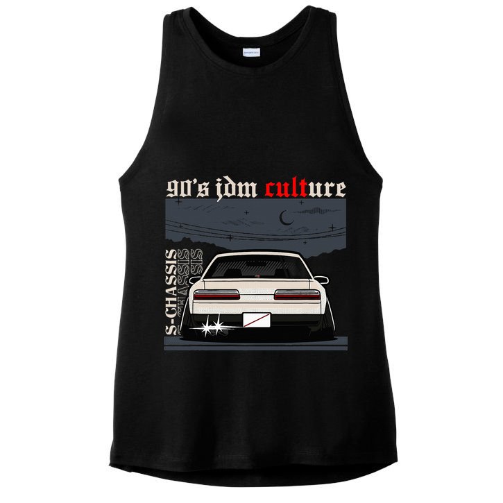 90s Jdm Culture S13 Car Ladies PosiCharge Tri-Blend Wicking Tank