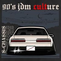 90s Jdm Culture S13 Car 7 Panel Mesh Trucker Snapback Hat