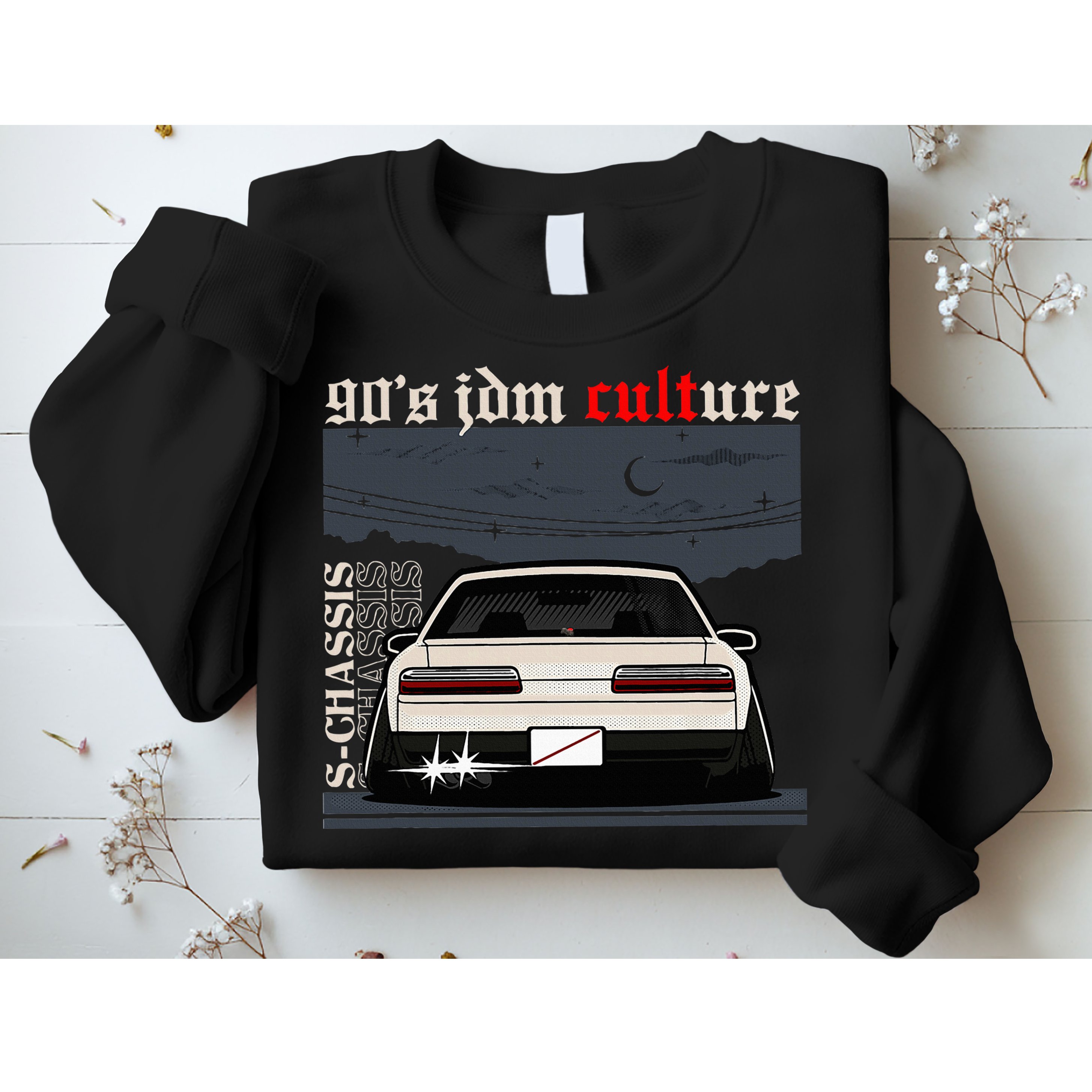 90s Jdm Culture S13 Car Sweatshirt