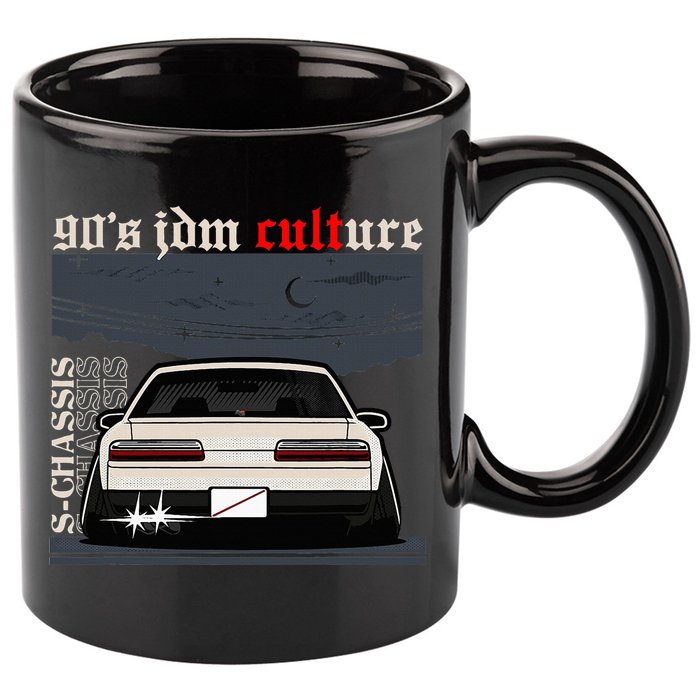 90s Jdm Culture S13 Car 11oz C Handle Ceramic Mug