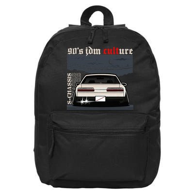 90s Jdm Culture S13 Car 16 in Basic Backpack