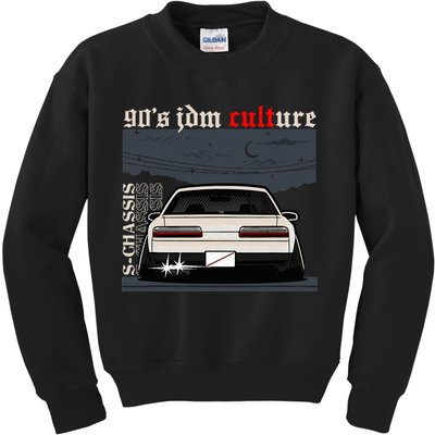 90s Jdm Culture S13 Car Kids Sweatshirt