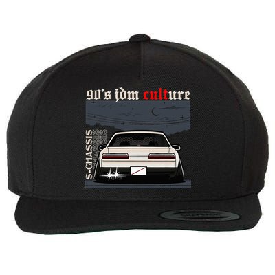 90s Jdm Culture S13 Car Wool Snapback Cap