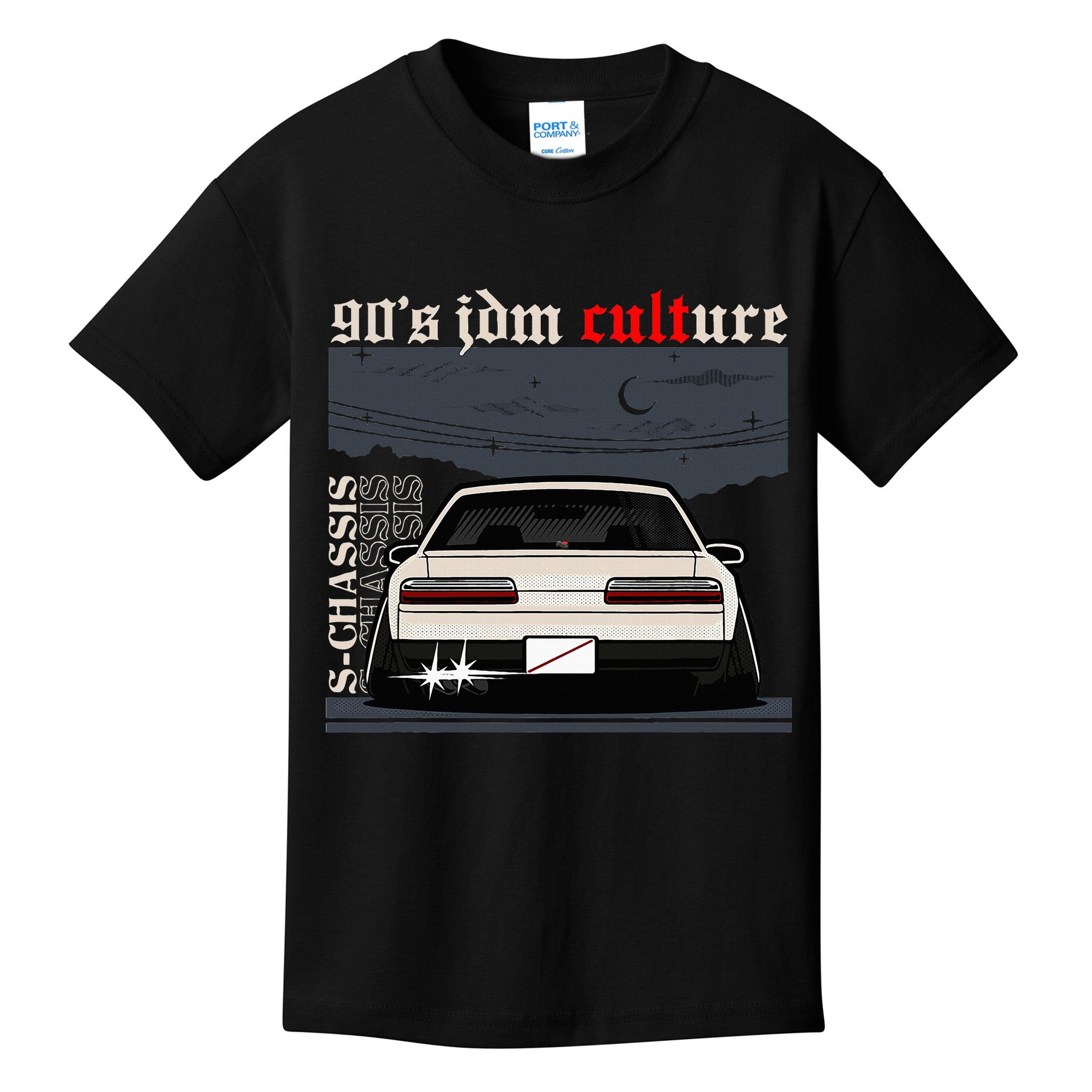 90s Jdm Culture S13 Car Kids T-Shirt