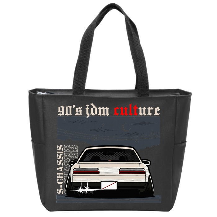 90s Jdm Culture S13 Car Zip Tote Bag