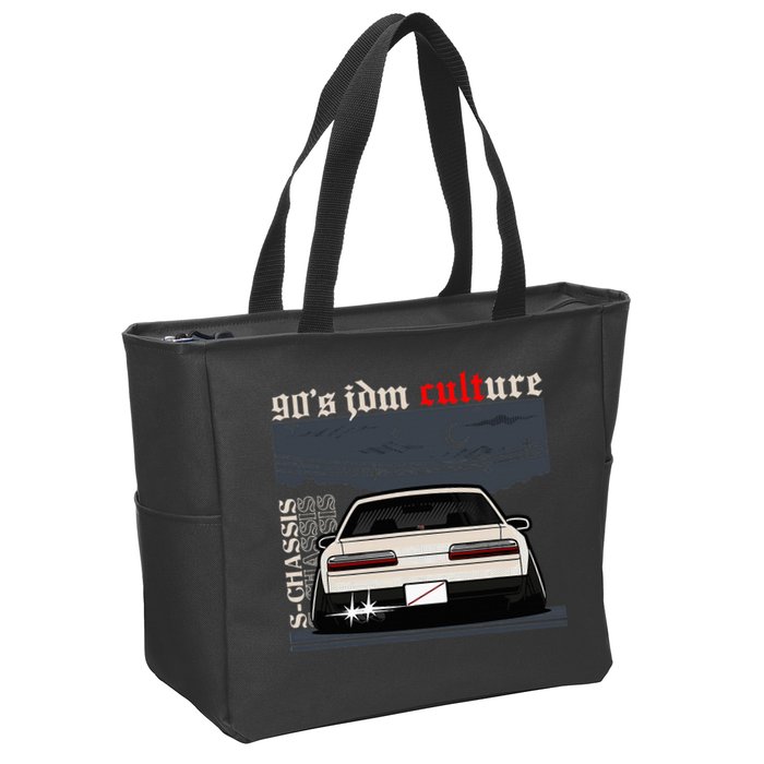90s Jdm Culture S13 Car Zip Tote Bag
