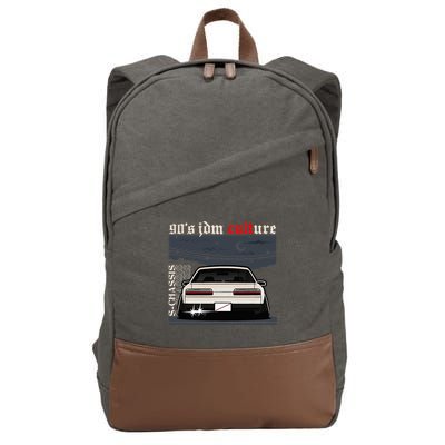 90s Jdm Culture S13 Car Cotton Canvas Backpack
