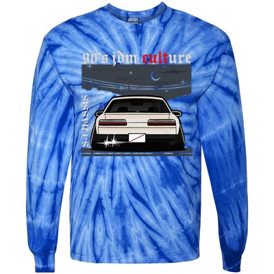 90s Jdm Culture S13 Car Tie-Dye Long Sleeve Shirt