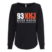 93 Khj Boss Radio 2 Womens California Wash Sweatshirt