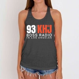 93 Khj Boss Radio 2 Women's Knotted Racerback Tank