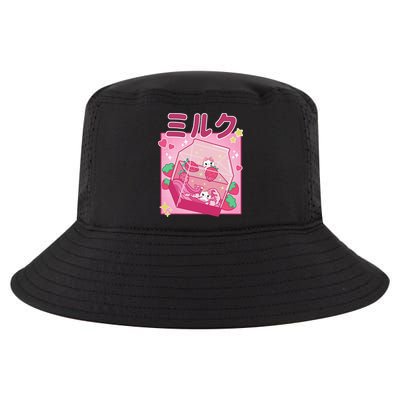 90s Kawaii Strawberry Milk Cute Women Japanese Anime Cool Comfort Performance Bucket Hat