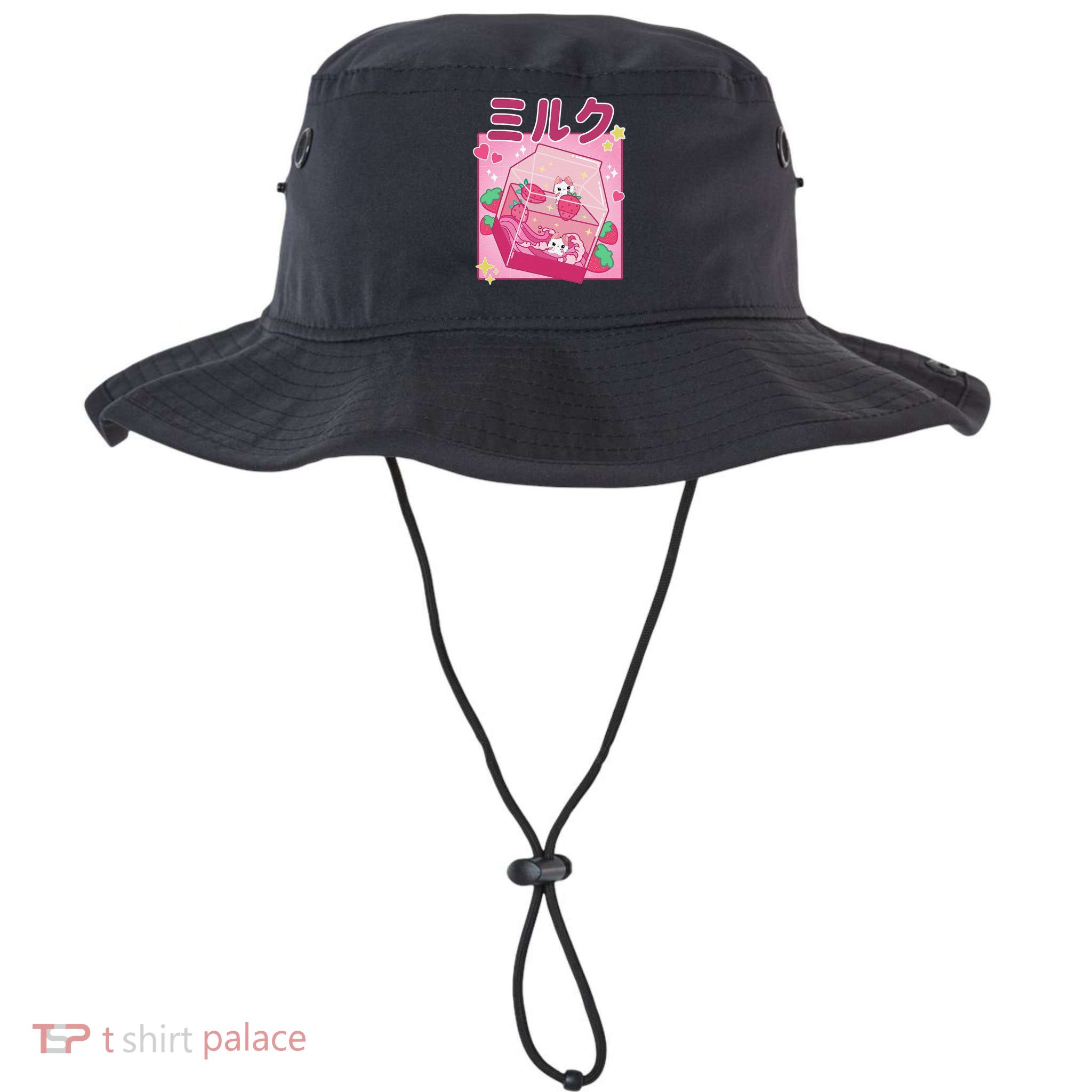 90s Kawaii Strawberry Milk Cute Women Japanese Anime Bucket Hat