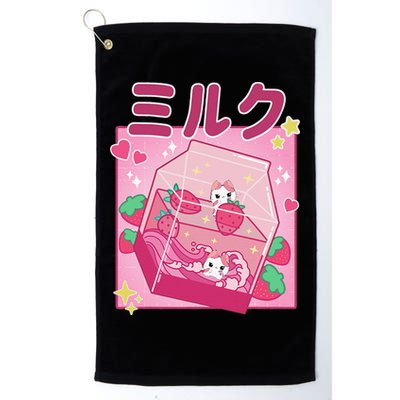 90s Kawaii Strawberry Milk Cute Women Japanese Anime Golf Towel